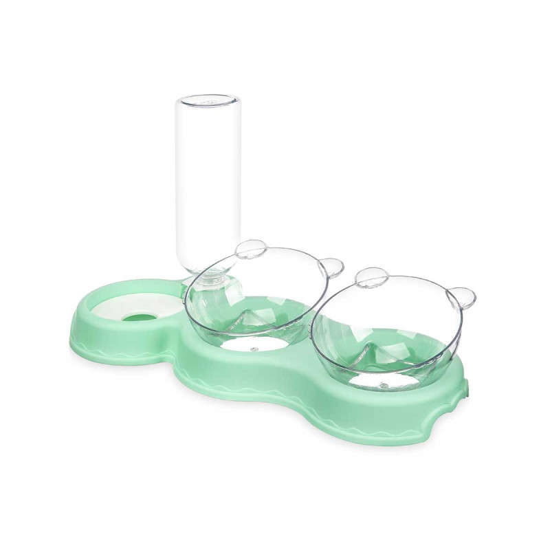 COMEDOURO E BEBEDOURO PLASTICO DUPLO SORT 3