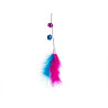 BATON JOUET POUR CHAT AVEC PLUMES SET 3 COULEURS