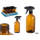 BROWN ROUND GLASS SPRAY BOTTLE 500ML