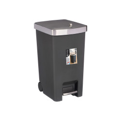 35L PEDAL TRASH BIN WHEELS