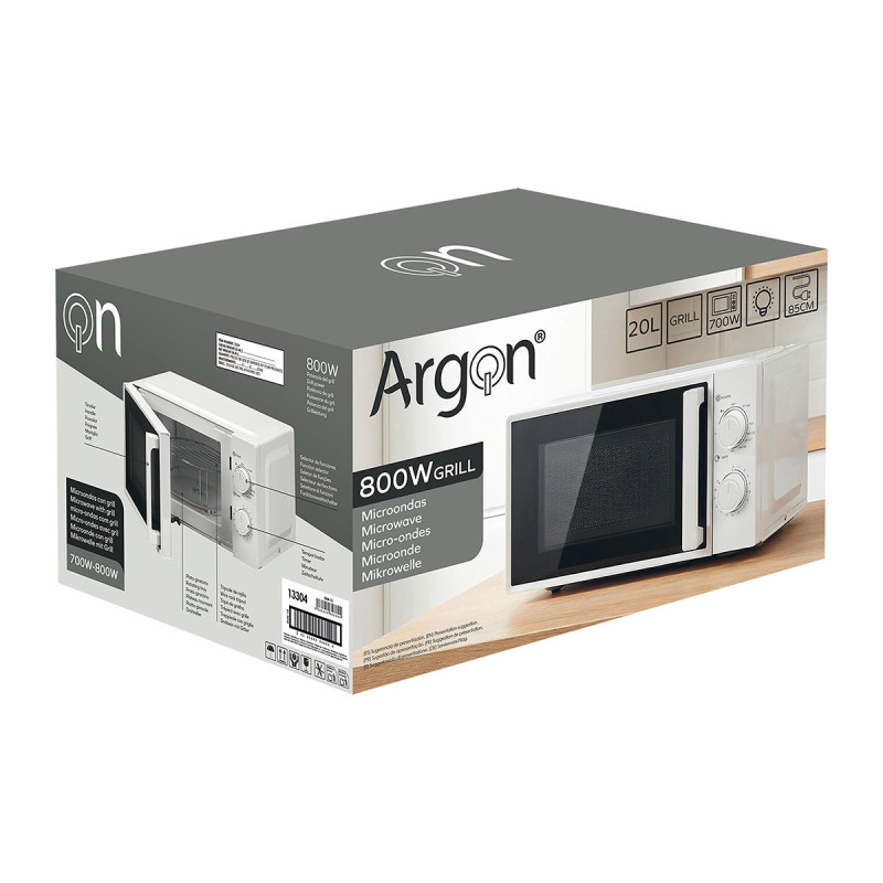 MICRO-ONDES GRILL 20LTR 800W BLANC