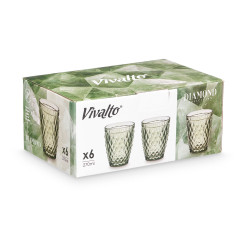 BICCHIERE DIAMANTE VERDE 270 ML