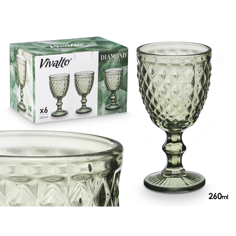 COPA DIAMANTE VERDE 260ML