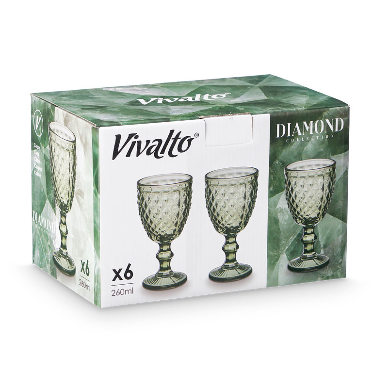 CALICE DIAMANTE VERDE 260ML