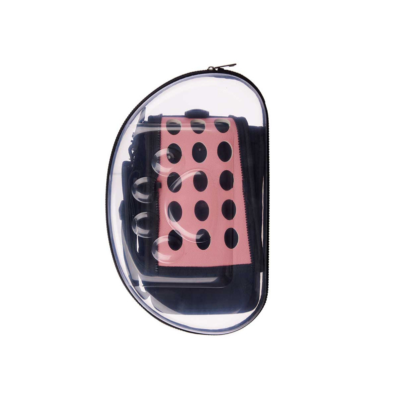 CAISSE TRANSPARENT ROSE PETIT