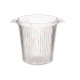 BALDE GELO RISCADO PLASTICO TRANSPARENTE 2L