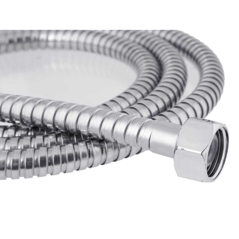 TELEFONO DOCCIA TUBO 2 M REG BASE BIANCA