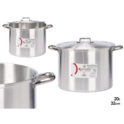 OLLA ALUMINIO 32 CM 20 L
