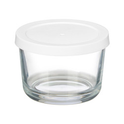 SET 3 CONTENITORI ROTONDI BIANCO 200ML