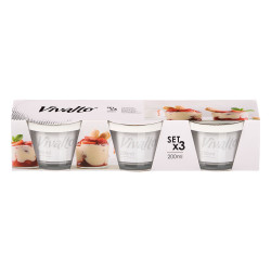 SET 3 WHITE ROUND LUNCH BOX