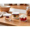 SET 3 WHITE ROUND LUNCH BOX
