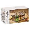 SET 6 FLACONS BOUCHON LIÈGE 125 ML SUPPORT MÉTAL