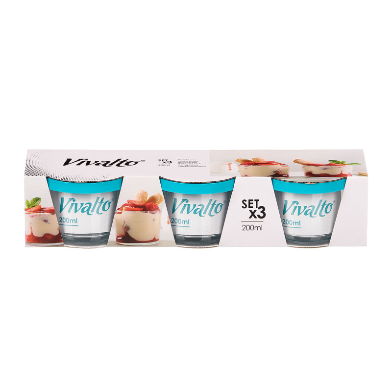 SET 3 FIAMBRERAS REDONDAS AZUL 200ML