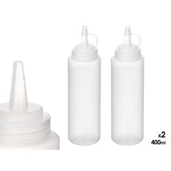 SET 2 SAUCE CONTAINERS 400ML