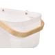 CESTINO PLASTICA DOPPIO MANICO BIANCO