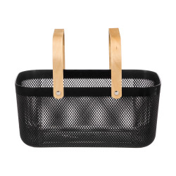 PANIER PLASTIQUE DOUBLE ANSE NOIRE