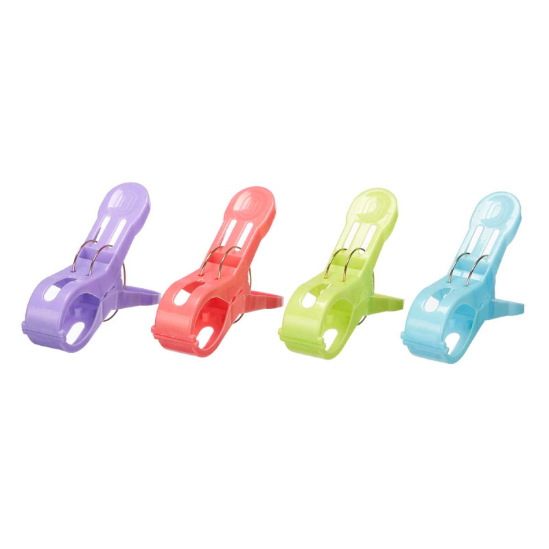 SET 4 PINZAS SURT 4 COLORES GRD