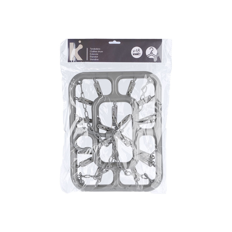 RECTANGULAR GREY CLOTHES DRYER