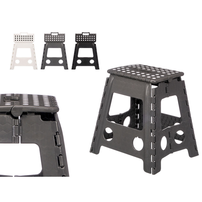 BIG FOLDING STOOL ASRT 3 COL