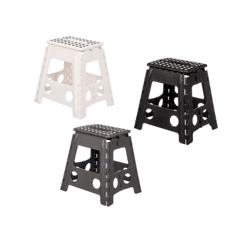 BIG FOLDING STOOL ASRT 3 COL