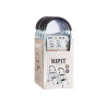 ESCALIER METAL BLANC 2 MARCHES GRIS