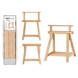 CABALLETE REGULABLE MADERA NATURAL