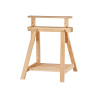 WOOD NATURAL ADJUSTABLE EASEL  