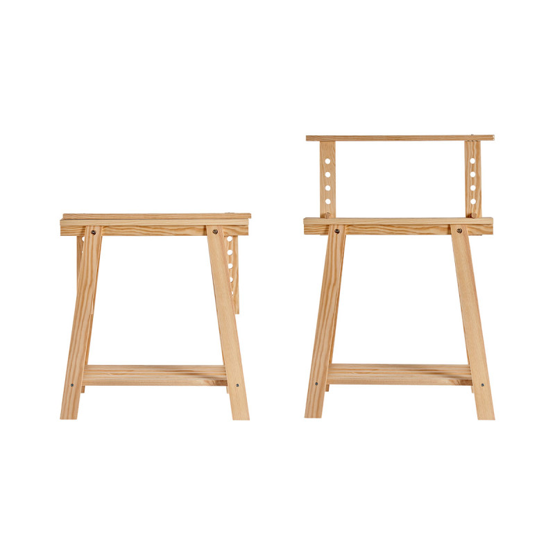 CABALLETE REGULABLE MADERA NATURAL