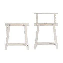 WOOD WHITE ADJUSTABLE EASEL 