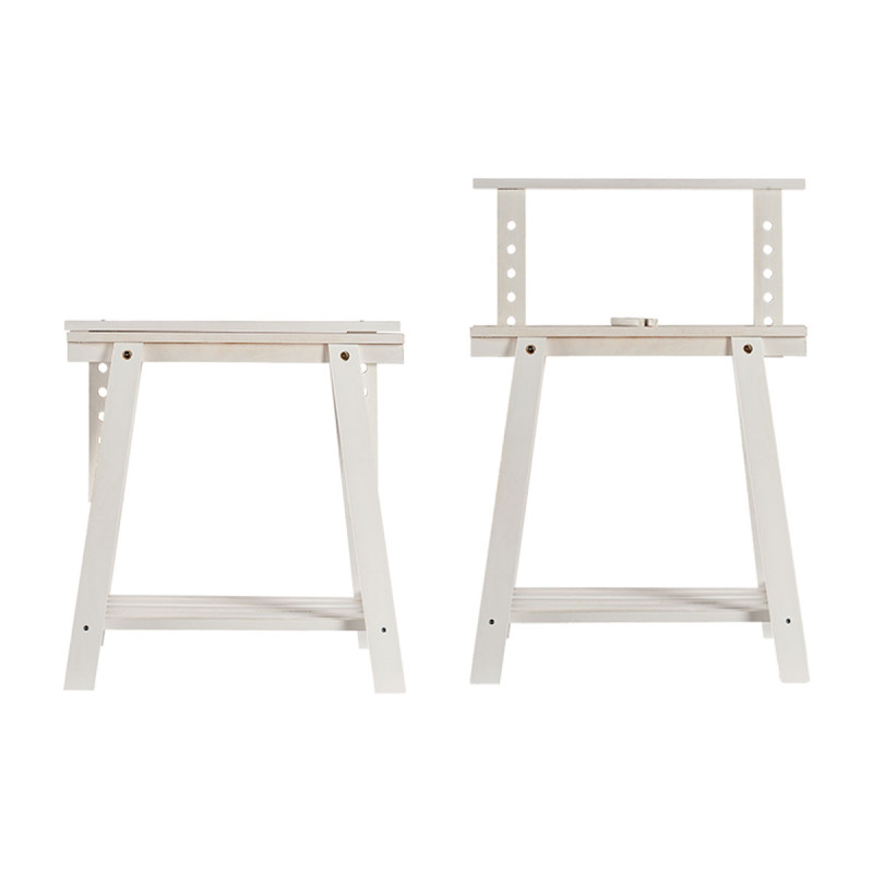 CABALLETE REGULABLE MADERA BLANCO