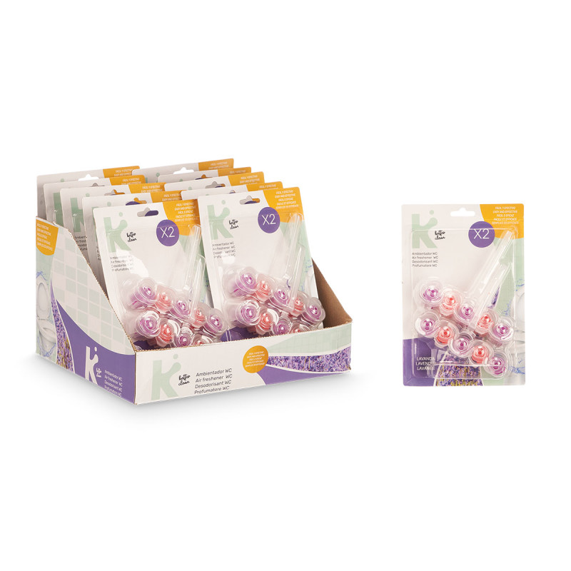 CONJ 2 BLOCOS SANITARIOS LAVANDA 50GR
