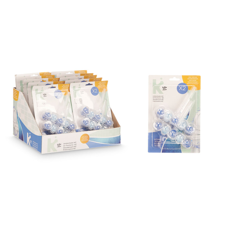 CONJ 2 BLOCOS SANITARIOS OCEANO 50GR
