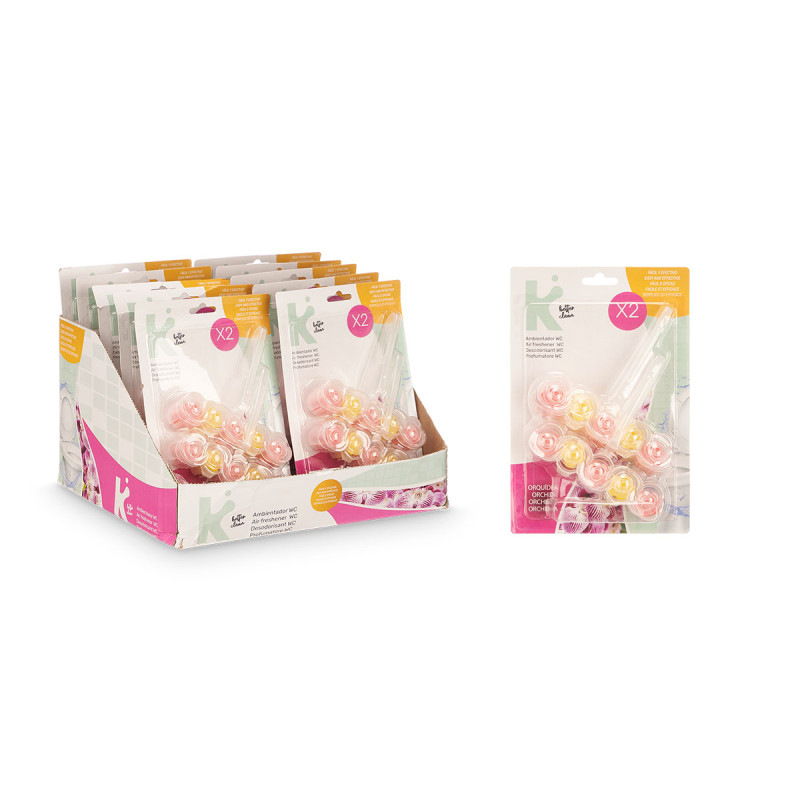 CONJ 2 BLOCOS SANITARIOS ORQUIDEA 50GR
