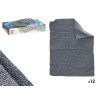 SET 12 CHIFFONS EN MICROFIBRE GRIS 30X23CM