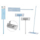 MOPA PANO CABO EXTENSIVEL SORT AZUL CINZENTO
