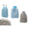 MICROFIBER 2SIDE MITT CLOTH ASSORTED BLUE GREY