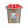 SECCHIO PULIZIA 15L ROSSO GRIGIO