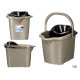 BALDE PARA ESFREGONA 15L PRETO CINZENTO