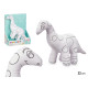 PELUCHE COLOREAR DINOSAURIO
