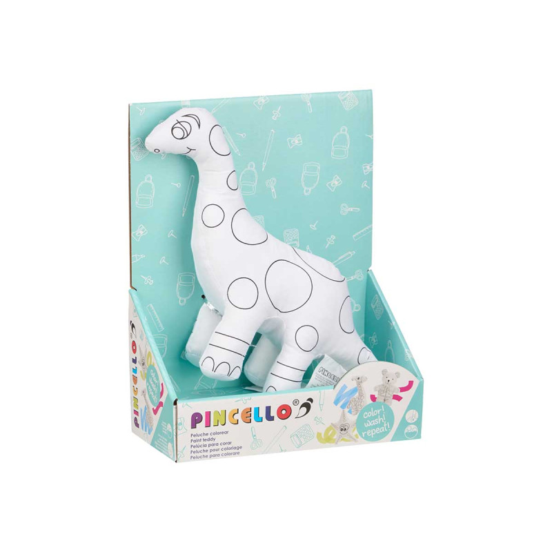 PELUCHE COLOREAR DINOSAURIO