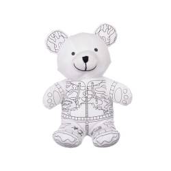 PELUCHE À COLORIER OURS 21CM