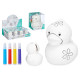 HUCHA PATITO CERAMICA CON 4 ROTULADORES