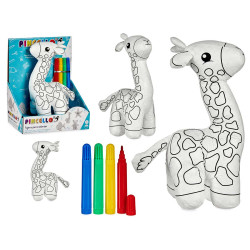 PELUCHE GIRAFFA DA DIPINGERE PENNARELLO