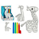 PELUCHE GIRAFFA DA DIPINGERE PENNARELLO