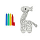 PELUCHE GIRAFA PARA PINTAR COM MARCADOR