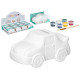 HUCHA PINTAR COCHE 6 COLORES PINCEL