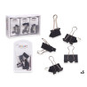 SET 5 PINCES DOUBLE CLIP NOIR MOYEN