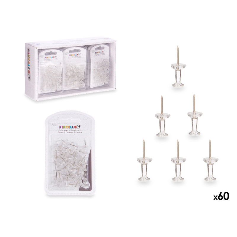 CONJ 60 TACHAS TRANSPARENTE