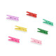 SET 13 PINCES EN BOIS MULTICOLORE PETIT