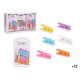 SET 10 PINZAS MADERA MULTICOLOR MED